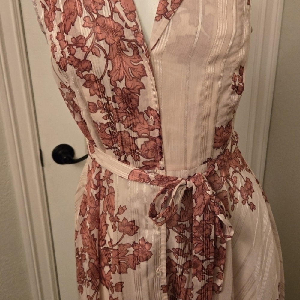 Nanette Lepore Pink Floral Dress NWT